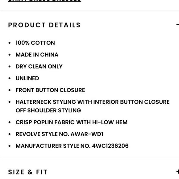 Alexander Wang 100% Cotton White Halter Off Shoulder Shirt Mini Dress Size 0 - Picture 9 of 10